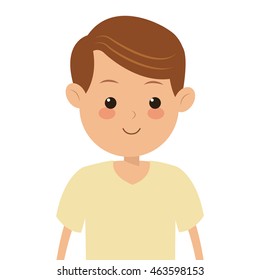 flat design single man icon vector illustration