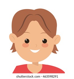 flat design single man icon vector illustration