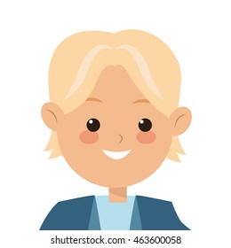 flat design single man icon vector illustration
