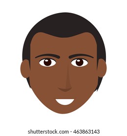 flat design single man icon vector illustration
