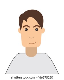 flat design single man icon vector illustration