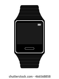 flat design single smartwatch icon vector illustration