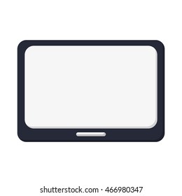 flat design single tablet icon vector illustration