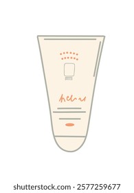 Ilustración de cuidado de la piel de diseño plano, Vector 