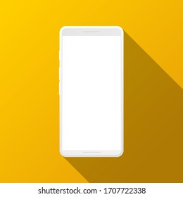 
Flat design of smartphone, device mockup