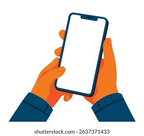 
Flat design smartphone illustration vector file