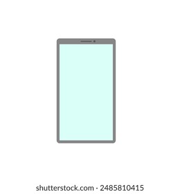 Diseño plano de smartphone. Plantillas, dispositivos, maquetas, electrónica, gadgets. Vector