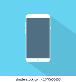 Flachbild-Design Smartphone Vector Illustration. Modern Mobile Phone Icon
