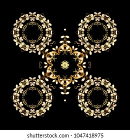 Flat design. Snowflake icon, isolated. Vector illustration. Icons, labels. Colorful snowflake Vector illustration. Vector winter snowflakes on colorful background.