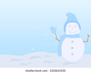 ilustración vectorial de nieve de diseño plano