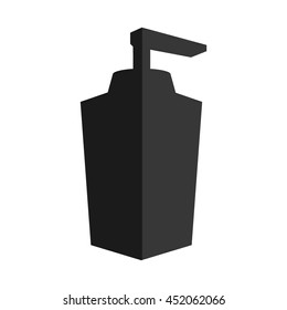 flat design soap dispenser icon vector illustration