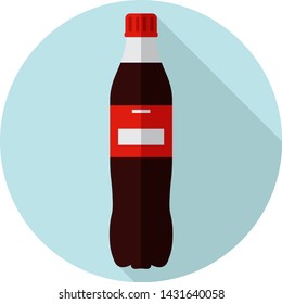 Flat design Soda in Plastic Bottle