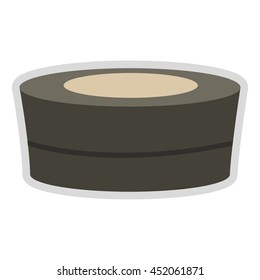 flat design spa hot tub icon vector illustration