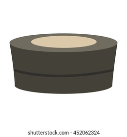 flat design spa hot tub icon vector illustration