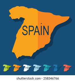 Flat design. Spain