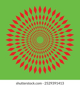 Flat design spiral circle background Circle with polka dot pattern Round shape with white points on black background Concentric figure