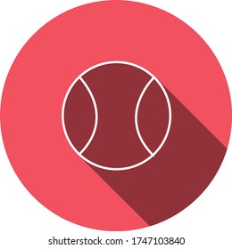 Diseño plano de la pelota deportiva