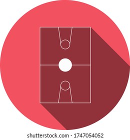 Flat Design of Sports Arena Top View