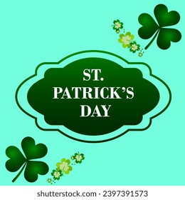 flat design St. Patrick's day design.