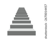 Flat design stairs vector illustration isolated on white background
