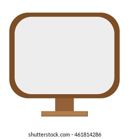flat design standing mirror icon vector illustration