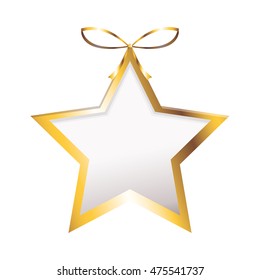 flat design star ornament icon vector illustration