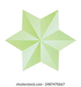 Flat design stars element illustration on white.