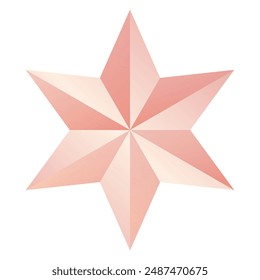 Flat design stars element illustration on white.