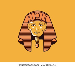 Flat Design Statue From Ancient Egypt Vector Illustration