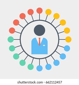 Flat design style concept icons for graphic and web design.