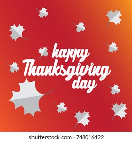 Flat design style Happy Thanksgiving Day logotype, badge and icon. Happy Thanksgiving Day logo template.