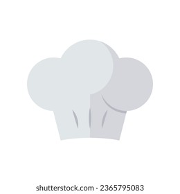 Flat Design Style Kitchenware chef hat icon. kitchen utensil for cooking or cook symbol. logo pictogram for chef head wear profession. Vector illustration. Design on white background. EPS 10