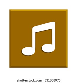 Flat design style. music Simple Icon. EPS
