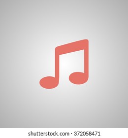 Flat design style. music Simple Icon. EPS