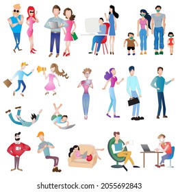 Flat Design Style People Vector Illustration