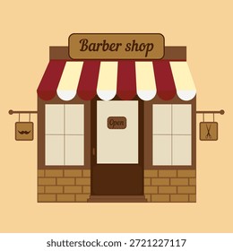 Estilo de diseño plano de tienda con looks sencillos y modernos. Ilustración vectorial