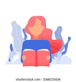 Flat design style web banner for the power of education.