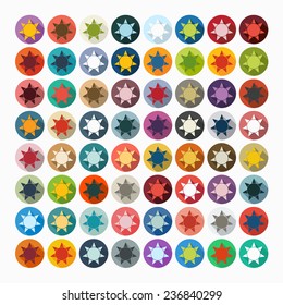 Flat design: sun
