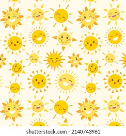 flat design sun pattern design vector