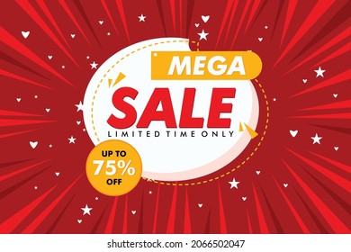Flat design super sales best offer background Vector