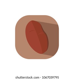 Flat design sweet potato