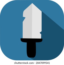 diseño plano de una espada para el logotipo o el tema del equipo de combate de iconos