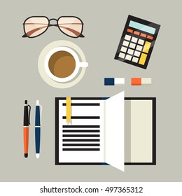 flat design tabel