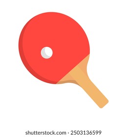 Flat design table tennis icon. Vector.