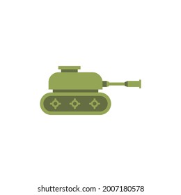 Flat design tank vector illustration, tank icon, isolated on background