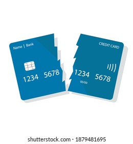 Flat design template with credit card on red background. Mockup on white backdrop. Flat isometric vector illustration. Isolated vector illustration.