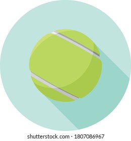 Flat design Tennis Ball. Vector illustration