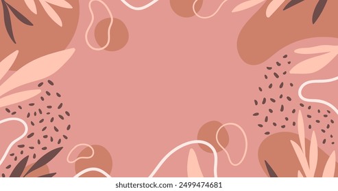 Flat design terracotta background vector design in eps 10