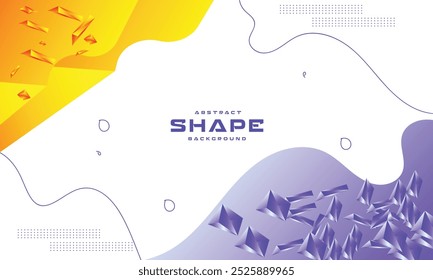 Flat design texture shapes background