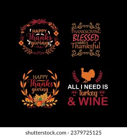  flat design thanksgiving background, thanksgiving, happy thanksgiving typography t-shirt, set of thanksgiving lettering, turkey t-shirt design greeting card, t shirt